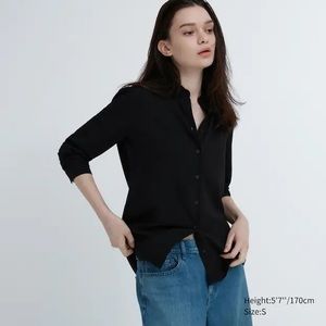 UNIQLO -  Women’s Rayon Black Button Down - Size Small